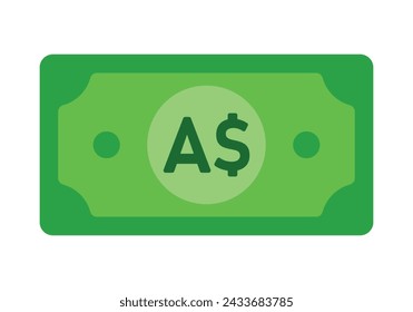 Australian Dollar Paper Money Graphic Image for business payment currency ui ux web design interface sign and symbol