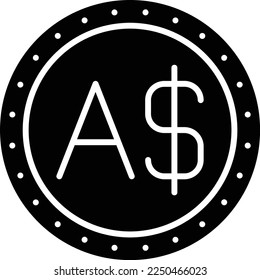 Australian Dollar vector icon. Can be used for printing, mobile and web applications.