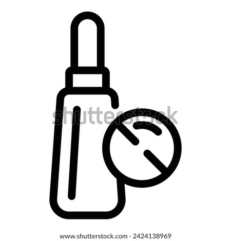 Australian dropper icon outline vector. Medicine care. Spire location