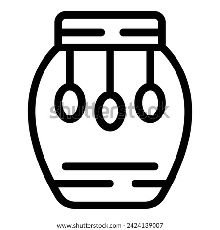 Australian drums icon outline vector. Art culture tradition. Design template