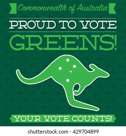 Australian Election card in vector format.