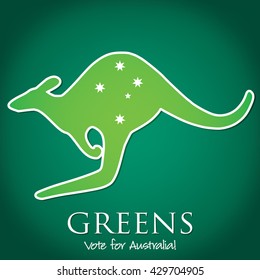 Australian Election card in vector format.