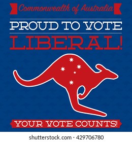 Australian Election card in vector format.