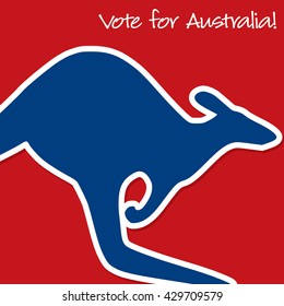 Australian Election card in vector format.