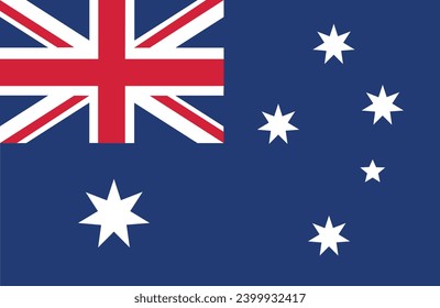 Australian flag. Australia Day. Vector illustration