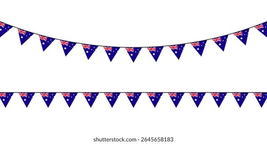 Australian flag bunting decoration — perfect for national celebrations, sports events, or festive Australia Day displays.