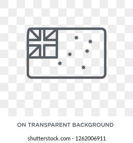 Australian flag icon. Australian flag design concept from Australia collection. Simple element vector illustration on transparent background.