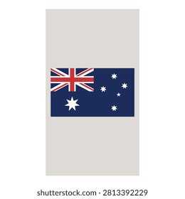 Australian flag icon proudly displayed on a clean white background