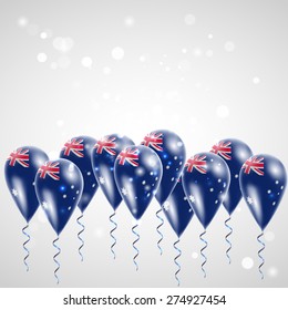 Australian flag on balloon. 