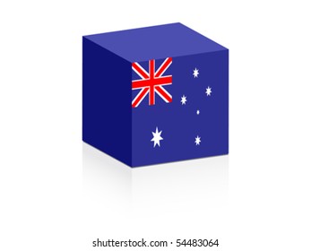 australian flag on box