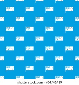 Australian flag pattern repeat seamless in blue color for any design. Vector geometric illustration