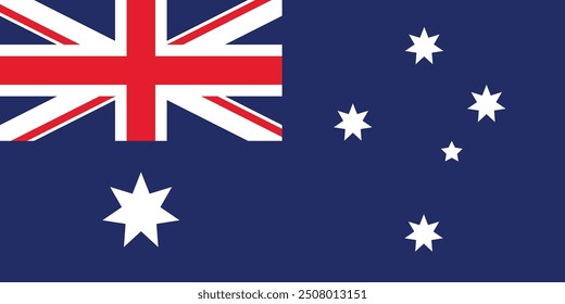 Vector de la bandera australiana, bandera del país