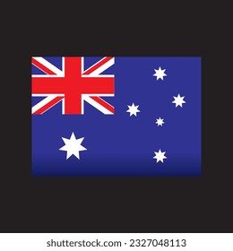 australian flag vector design, cool australian flag design, australian flag.