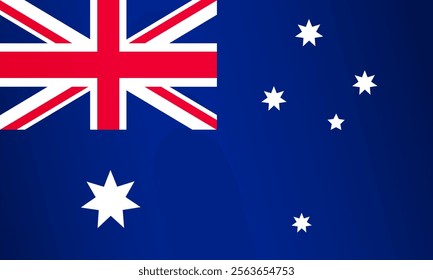 Australian flag. Vector design element. National flag