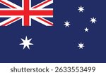 Australian flag vector design. National flag illustration.