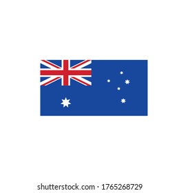 australian flag vector icon illustration design template