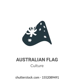 Australian flag vector icon on white background. Flat vector australian flag icon symbol sign from modern culture collection for mobile concept and web apps design.