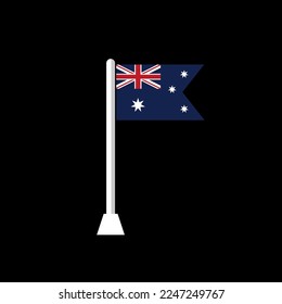 australian flag vector. suitable for use as book covers or stickers.