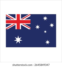 Australian flag waving in the wind: symbol of national pride and identity.