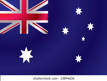 Australian flag with a wind ripple make an ideal background