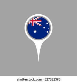 Australian flag,pin