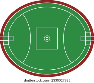 Australian football field icon. Australian rules football fields. flat style.