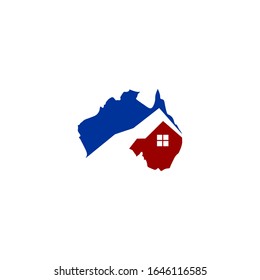 australian home realty logo vector