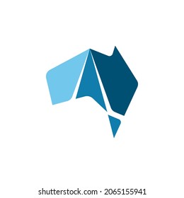 Australian island logo, ion and vector