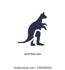 australian kangaroo icon. Simple element illustration from culture concept. australian kangaroo editable symbol design on white background. Can be use for web and mobile.