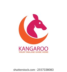 Australian Kangaroo Logo Template Design