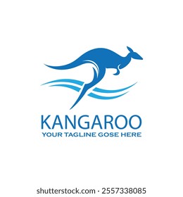 Australian Kangaroo Logo Template Design