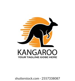 Australian Kangaroo Logo Template Design