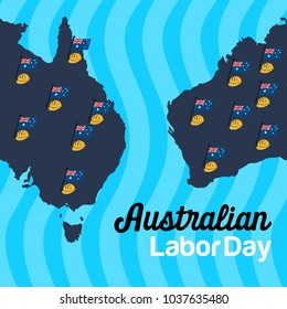 Australian Labor Day Illustration