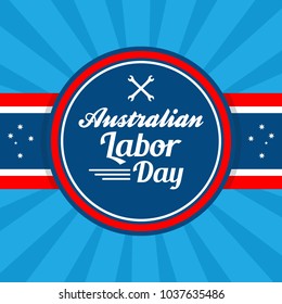 Australian Labor Day Illustration