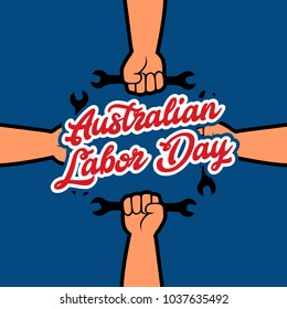 Australian Labor Day Illustration