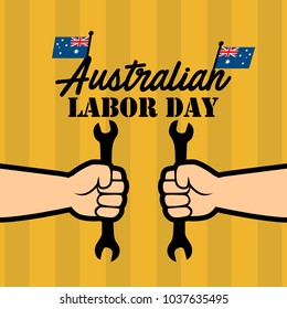 Australian Labor Day Illustration
