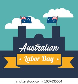Australian Labor Day Illustration