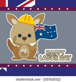 Australian Labor Day Illustration