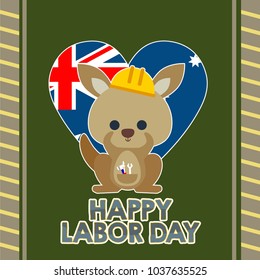 Australian Labor Day Illustration