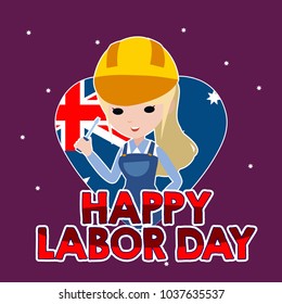 Australian Labor Day Illustration