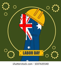 Australian Labor Day Illustration