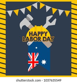 Australian Labor Day Illustration
