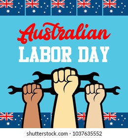 Australian Labor Day Illustration