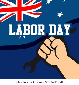 Australian Labor Day Illustration