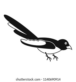 Australian magpie icon. Simple illustration of australian magpie vector icon for web design isolated on white background