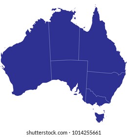 australian map vector