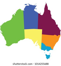 australian map vector