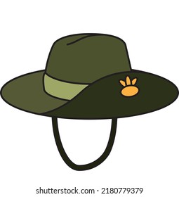 Australian military hat. Hat. Military uniform.