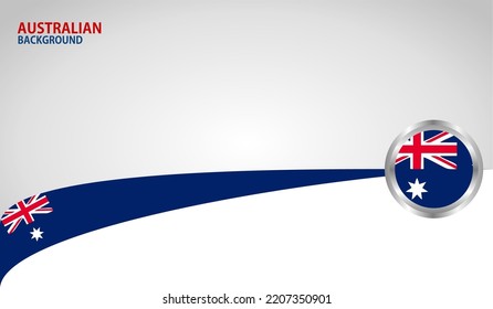 Australian National Flag, Vector background for Independence Day and various other events