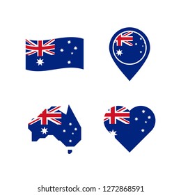 Australian national symbols. Day of Australia.